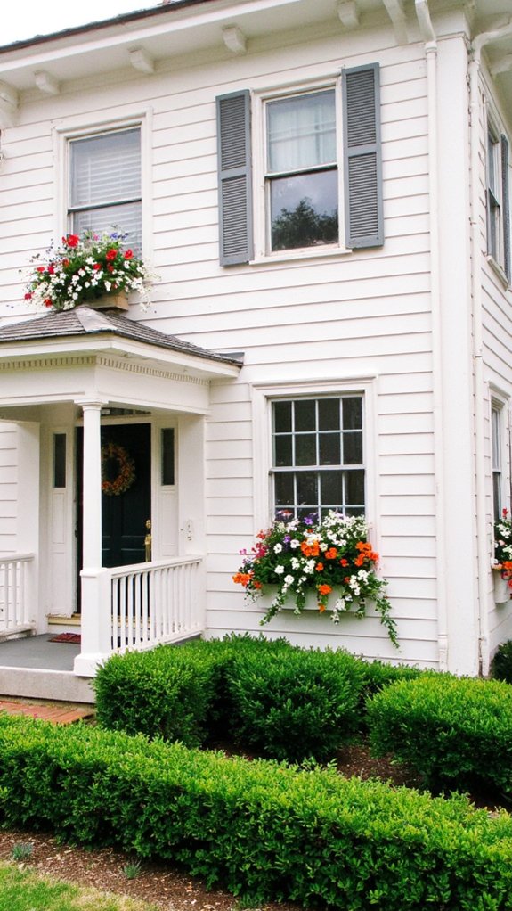 elegant colorful window boxes