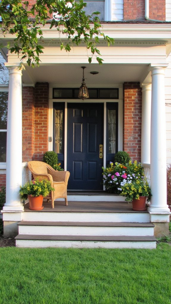 elegant columns enhance charm