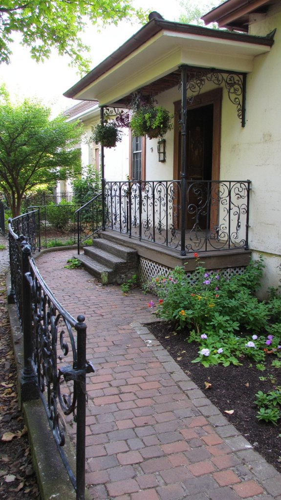 elegant durable iron railings