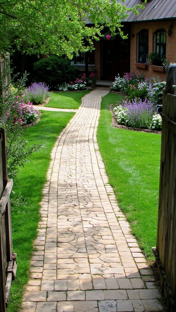 elegant durable paver pathways