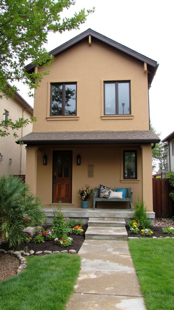 elegant earthy sand tones