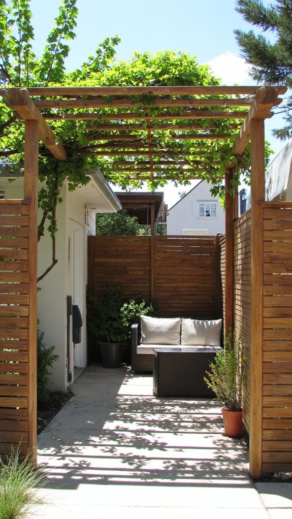 elegant functional outdoor fencing