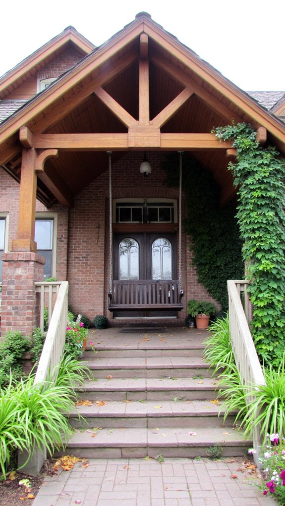 elegant gabled porch design