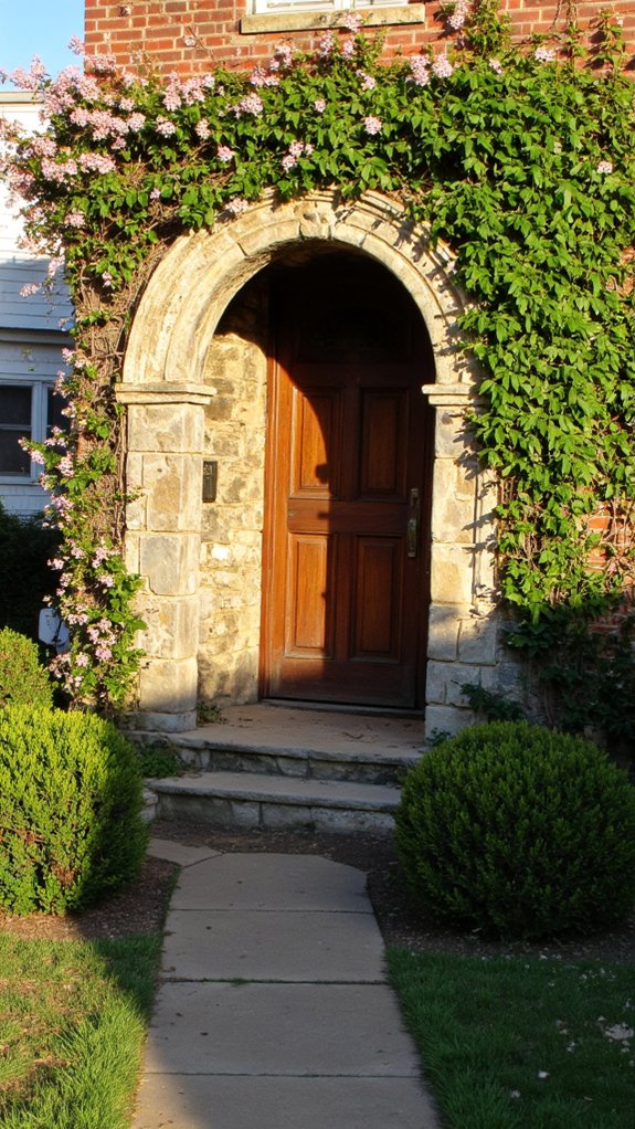 elegant historical stone entrances