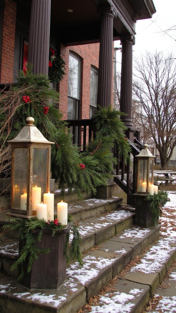 elegant holiday lantern displays