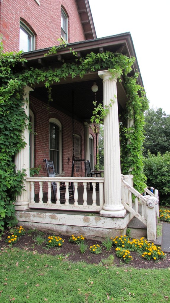 elegant inviting columned porches