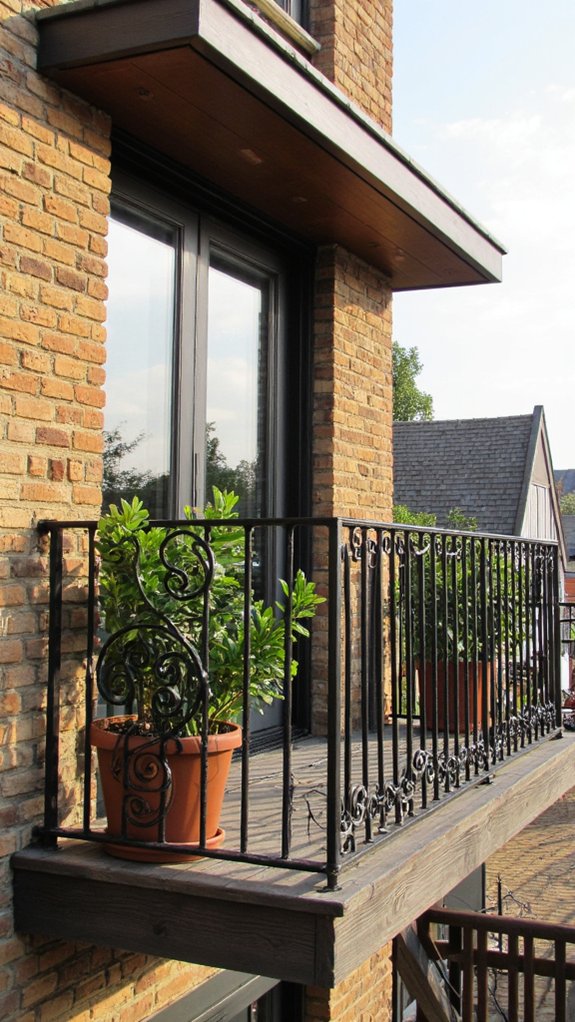elegant ironwork balcony charm
