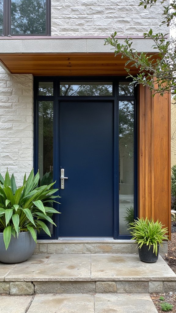 elegant minimalist glass panels