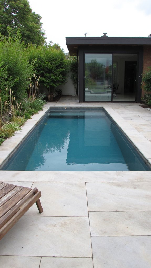 elegant minimalist pool design