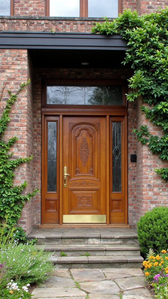 elegant modern entryway hardware