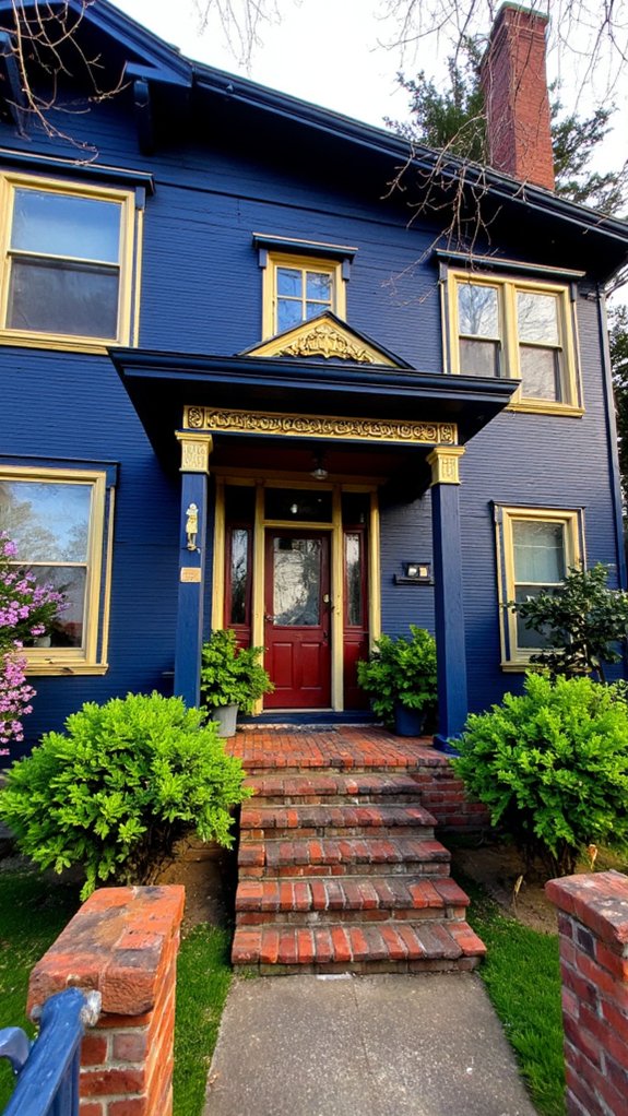 elegant navy and gold