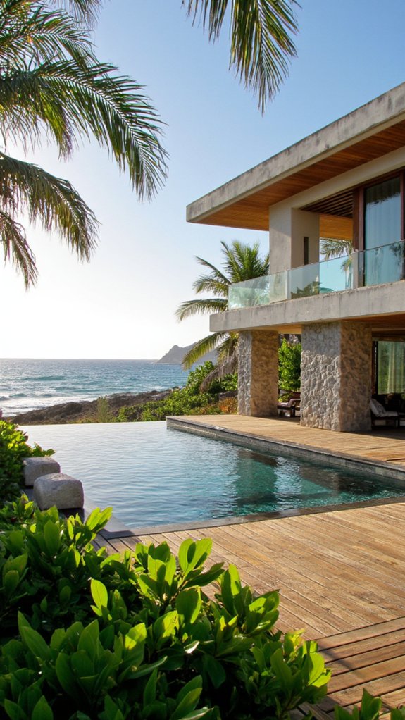 elegant oceanfront paradise retreat