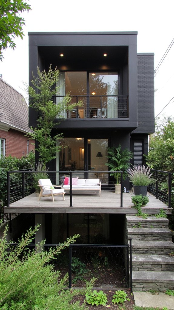 elegant outdoor balcony retreats