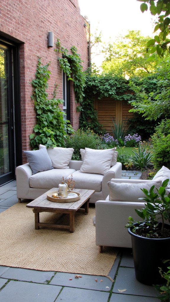 elegant outdoor relaxation space