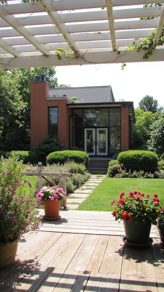 elegant outdoor relaxation space