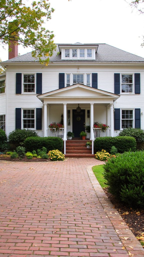 elegant paver stone driveway