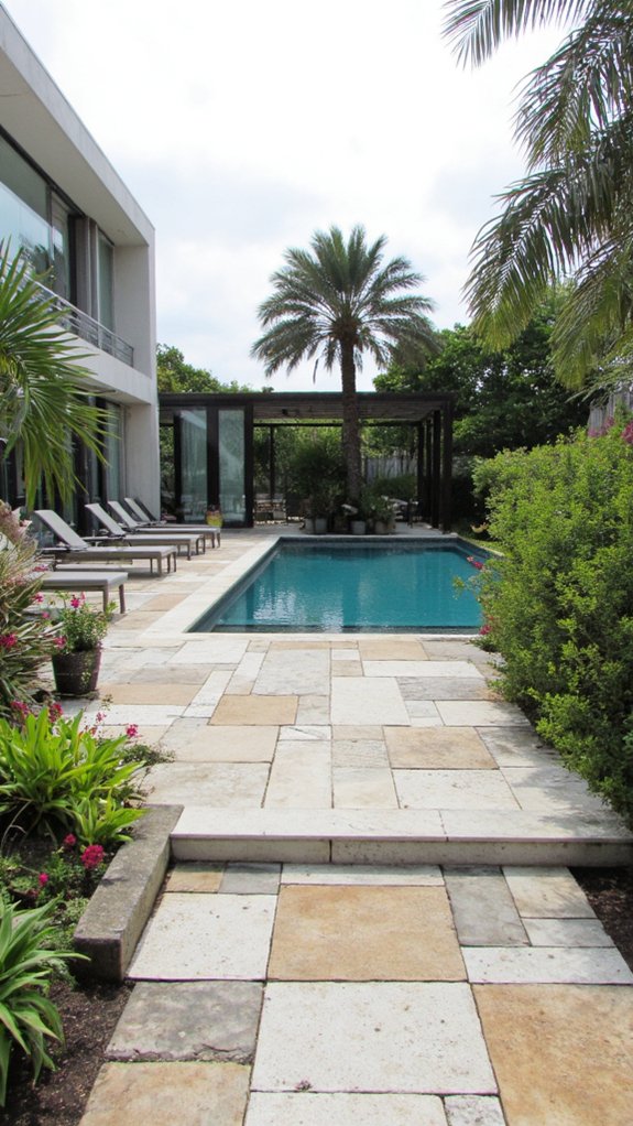 elegant poolside relaxation oasis