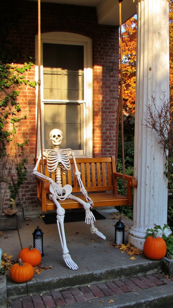 elegant skeleton decor accents