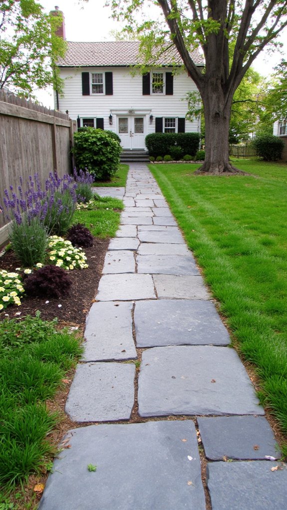 elegant slate walkway design
