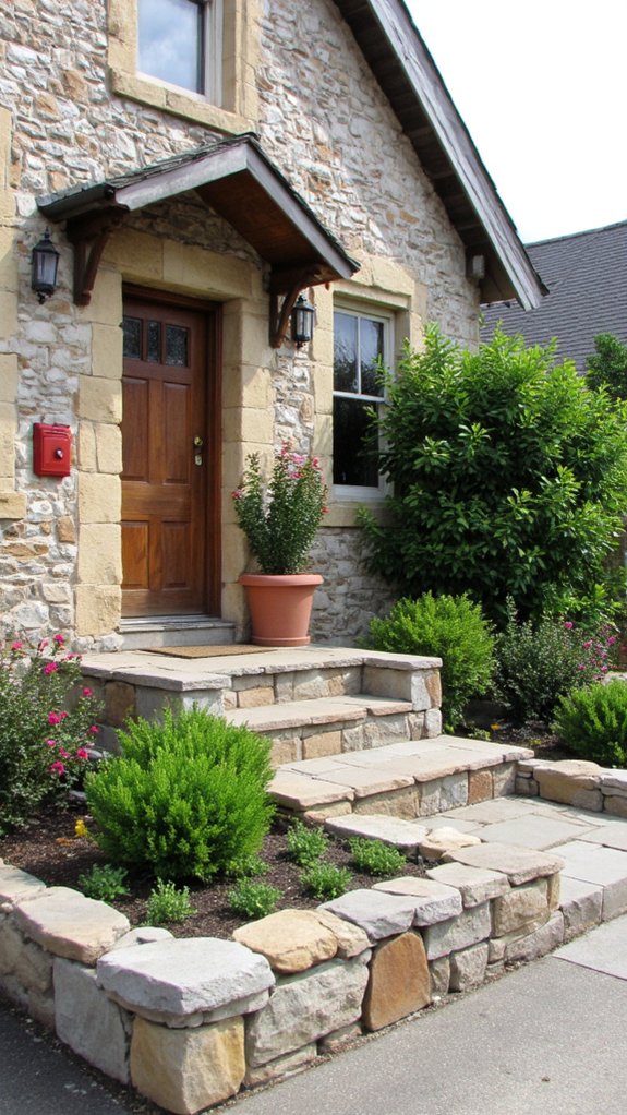 elegant stone border accents
