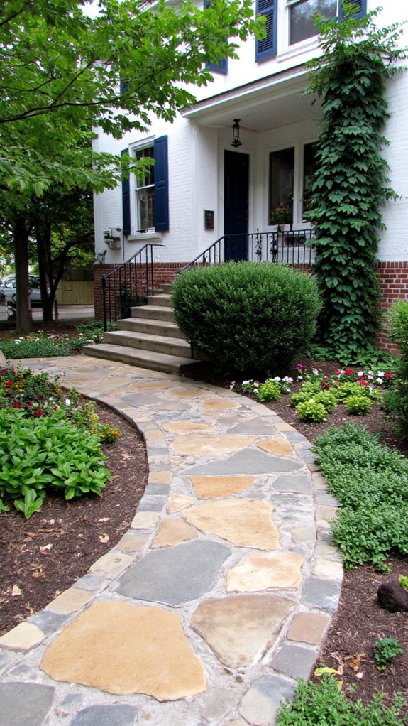 elegant stone pathway design