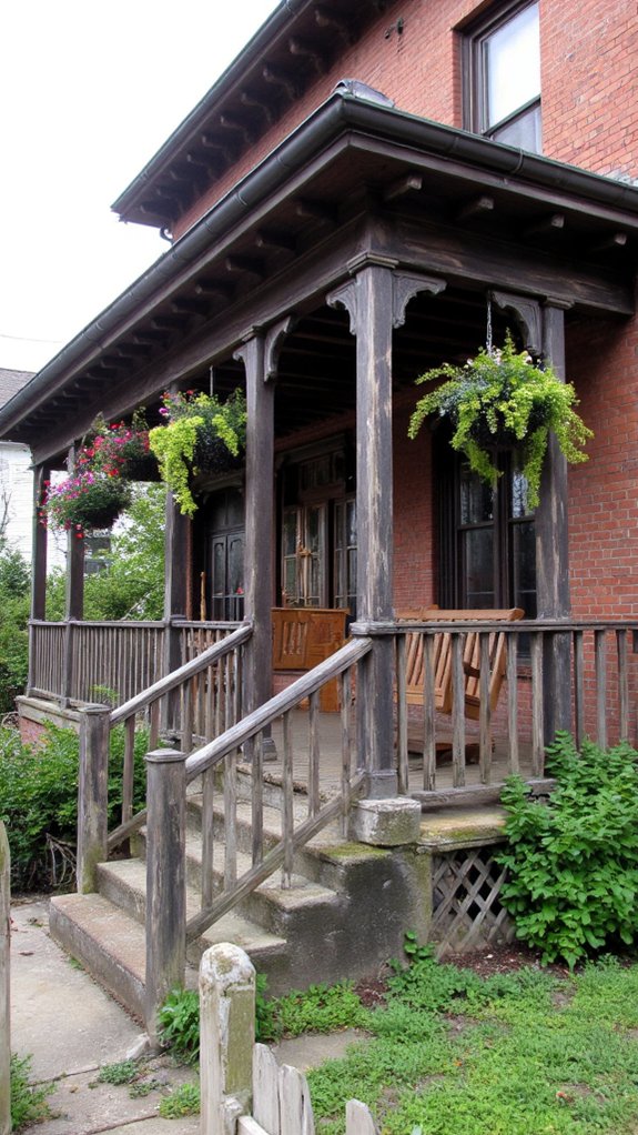 elegant two story outdoor oasis