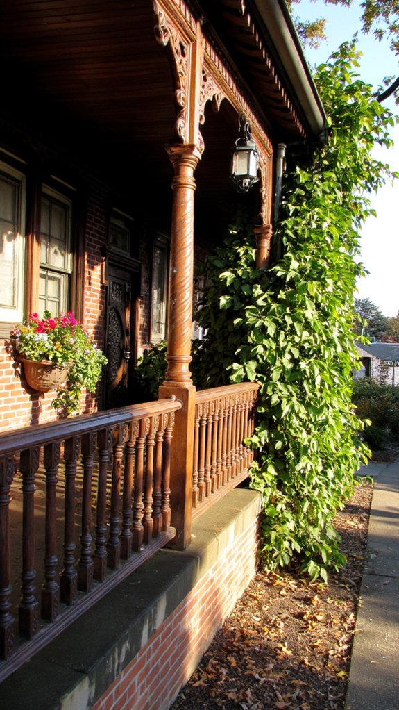 elegant victorian porch details
