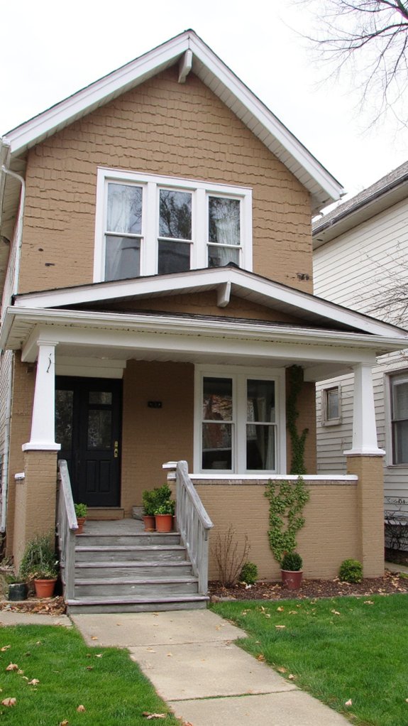 elegant warm taupe contrast