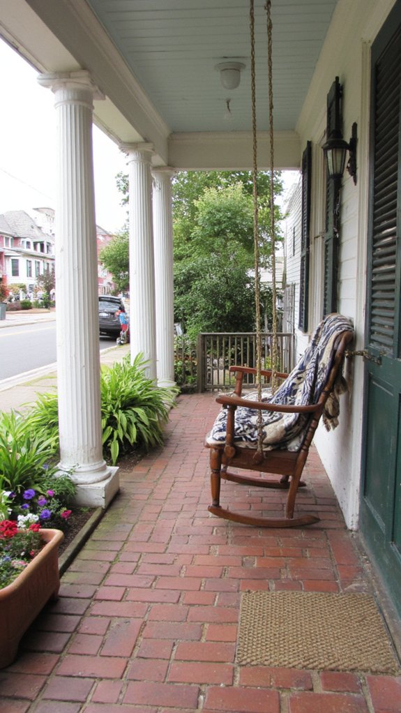 elegant welcoming porch columns