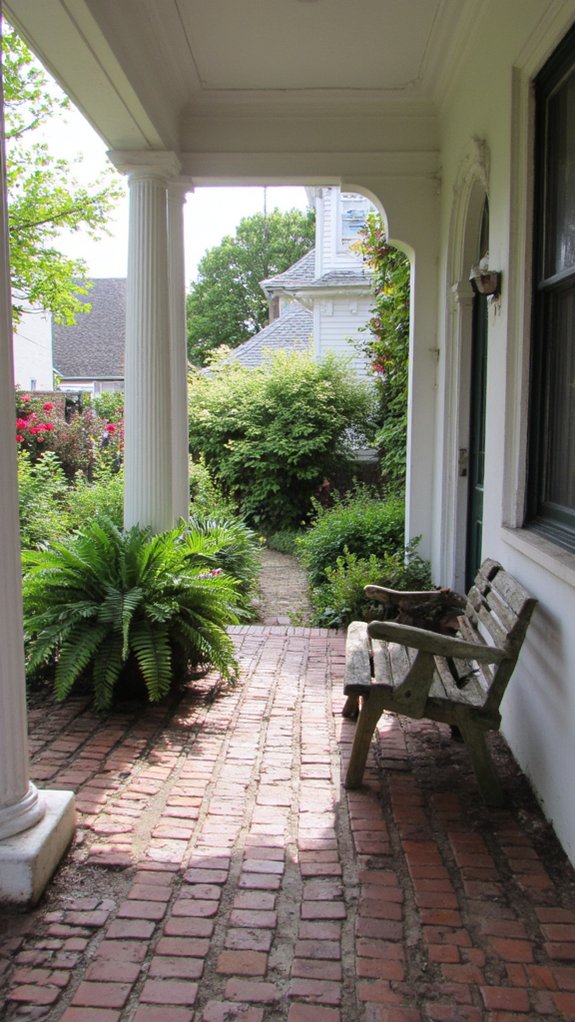 elegant welcoming porch columns