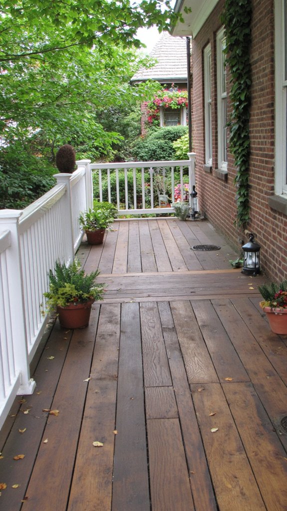 elegant wooden deck design