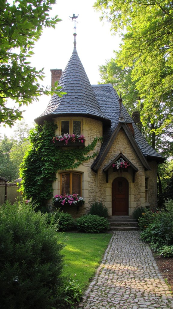 enchanted turreted cottage retreat