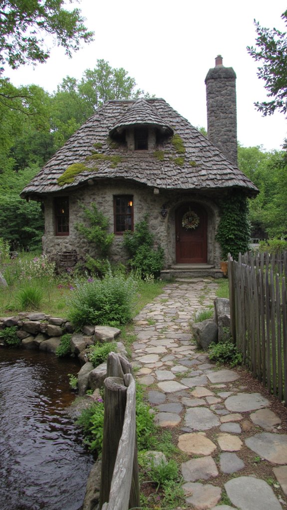 enchanting cottage by stream