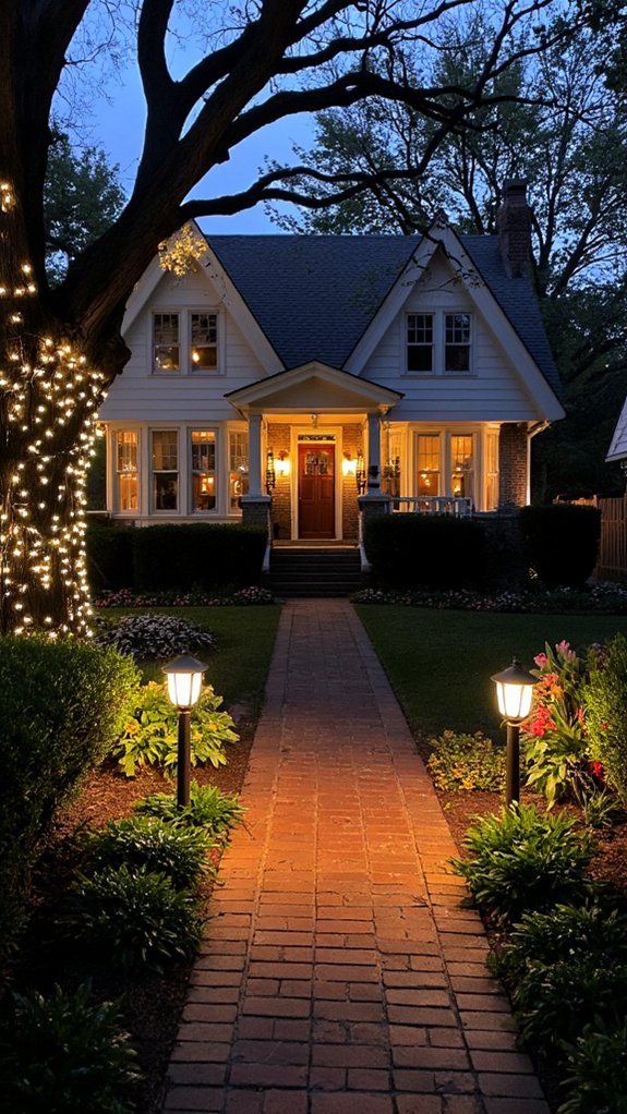 enchanting evening landscape lighting