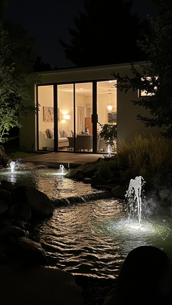 enchanting illuminated water features