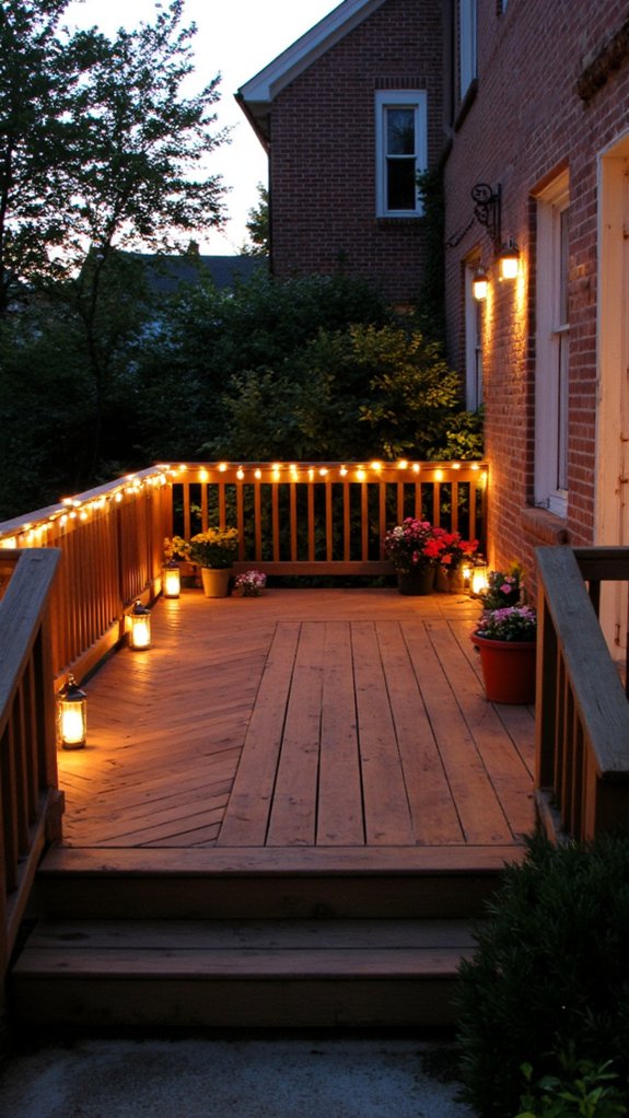 enchanting outdoor evening ambiance