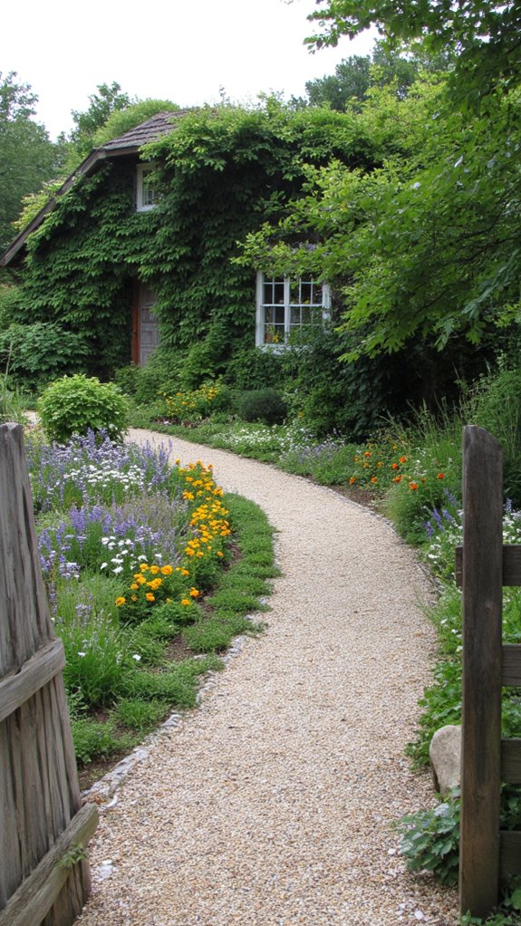 enchanting serpentine gravel path