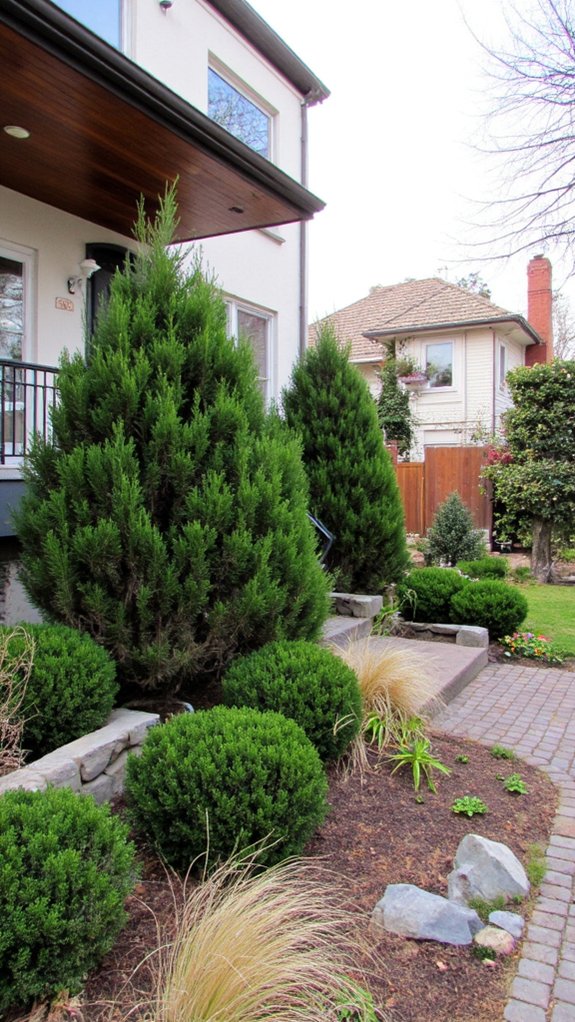 evergreens enhance seasonal beauty