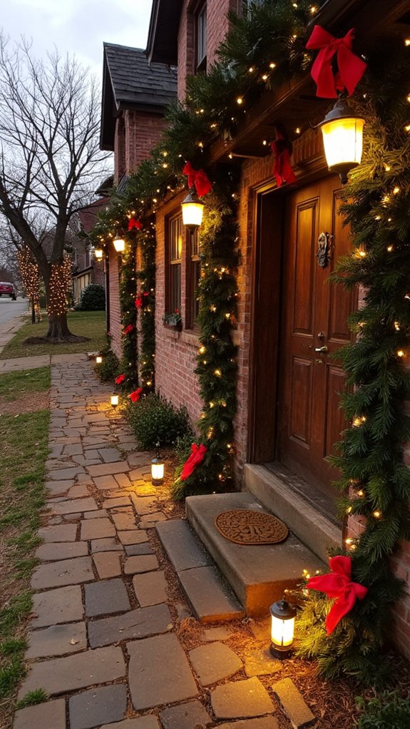 festive light pathway markers