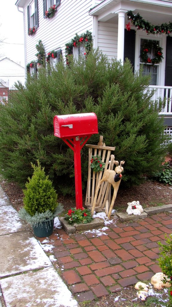 festive mailbox holiday decor