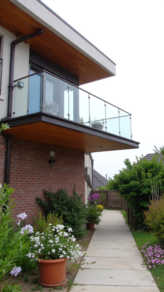 floating balcony architectural elegance