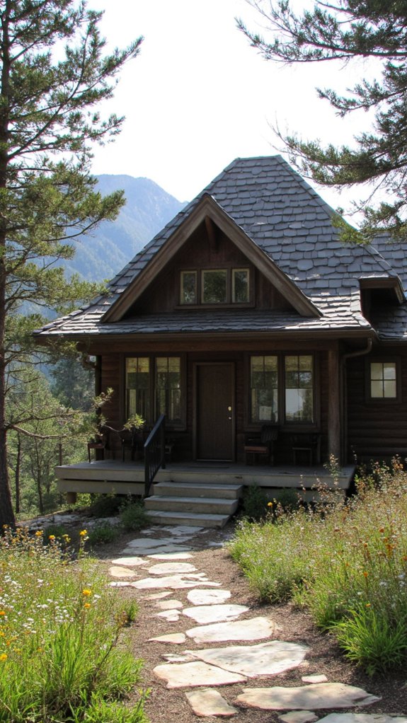 gable roofs harmonize nature