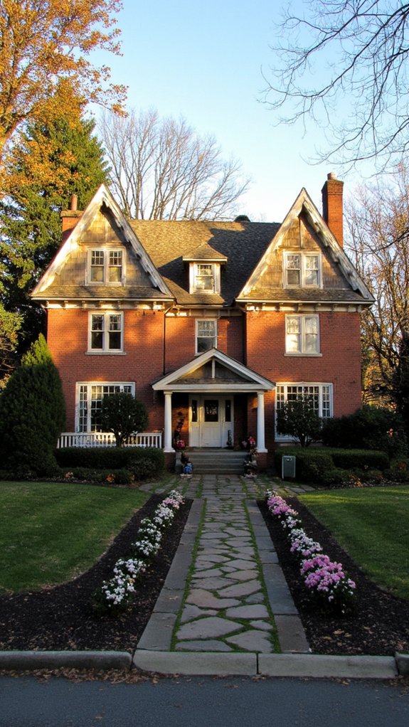 gabled rooflines add elegance
