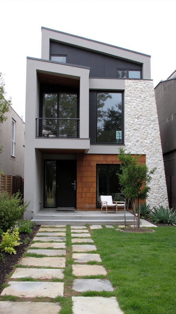 geometric asymmetrical architectural designs