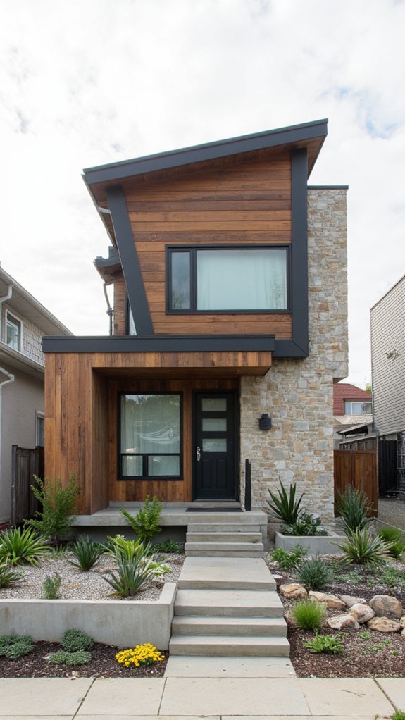 geometric design enhances exteriors