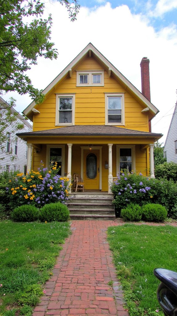 goldenrod and charcoal contrast