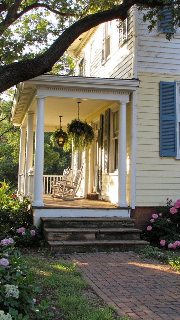 grand columns expansive porches