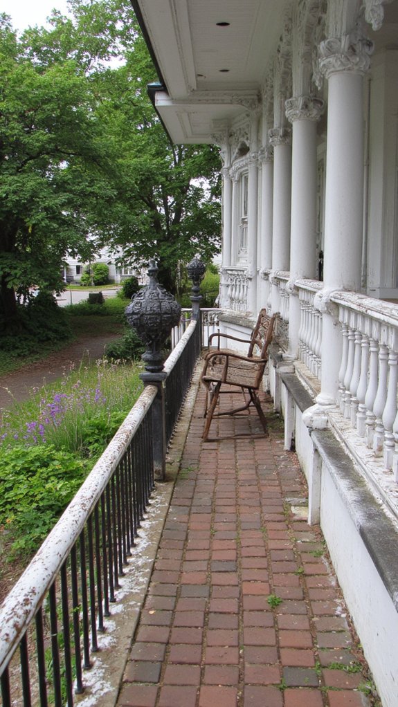 historic railings enhance elegance