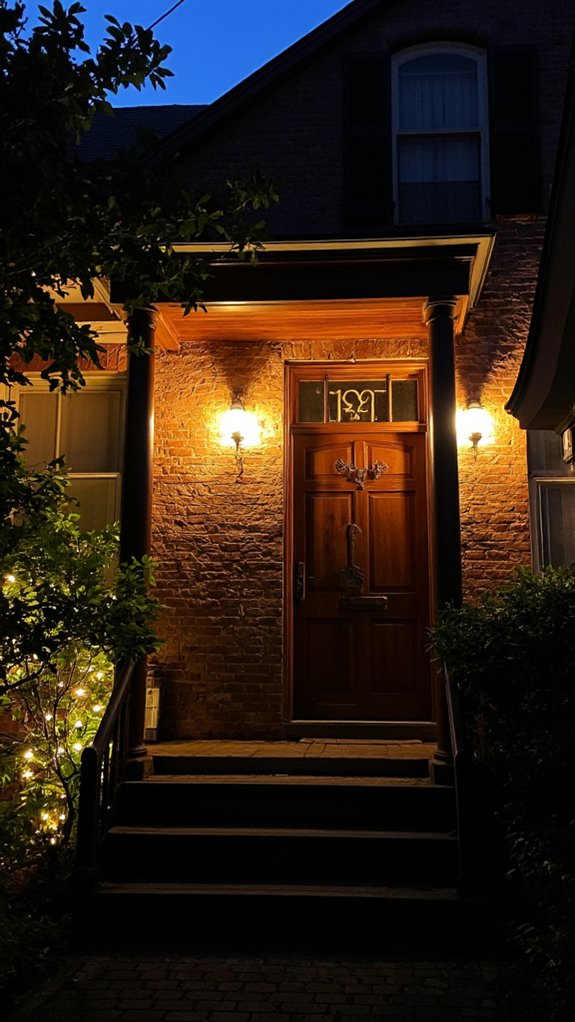 illuminated modern house numbers