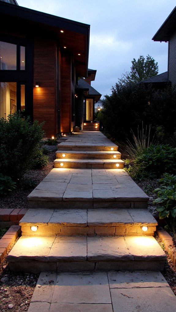 illuminated stairways enhance safety